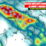 METEO: maltempo con possibilità incisive, piogge consistenti tra Toscana e Liguria lunedì 5 maggio