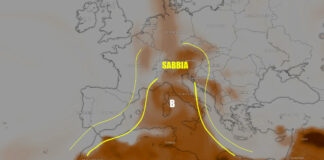 Sabbia del Sahara sull’Italia: cieli gialli e PM10 alle stelle oggi 13 aprile