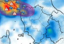 Toscana, l’afa ha le ore contate: domani arrivano temporali forti, poi il peggioramento si allarga