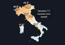 Weekend, oltre 5 °C in più rispetto a mercoledì: dove aumenteranno di più le massime sull’Italia