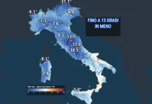 Fino a 13 gradi in meno entro giovedì: le nuove elaborazioni mostrano anche dove pioverà di più