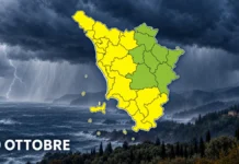 Allerta meteo Toscana da domani 20 ottobre, possibile aggravamento con il prossimo bollettino