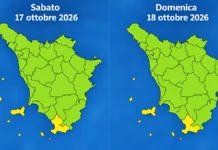 Maltempo da sud: allerta meteo Toscana dalle 21 con temporali forti tra isole e bassa Maremma