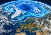 Vortice polare verso novembre, gelo e venti intensi a 30 km di altezza
